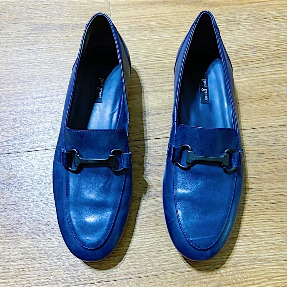 Paul Green Navy Women’s Loafers - Picture 2 of 13